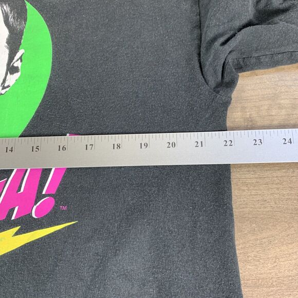 The Big Bang Theory Mens T Shirt Large Bazinga! Print Black Sheldon Crew Neck - Picture 4 of 6